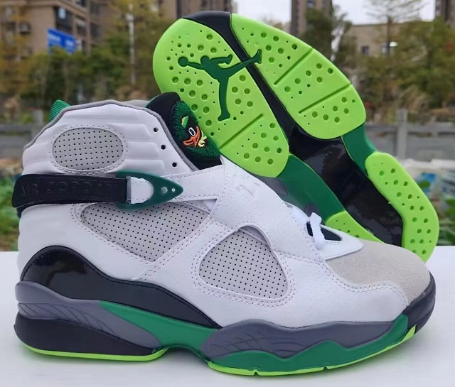 Air Jordan 8 Retro VIII University Of Oregon White